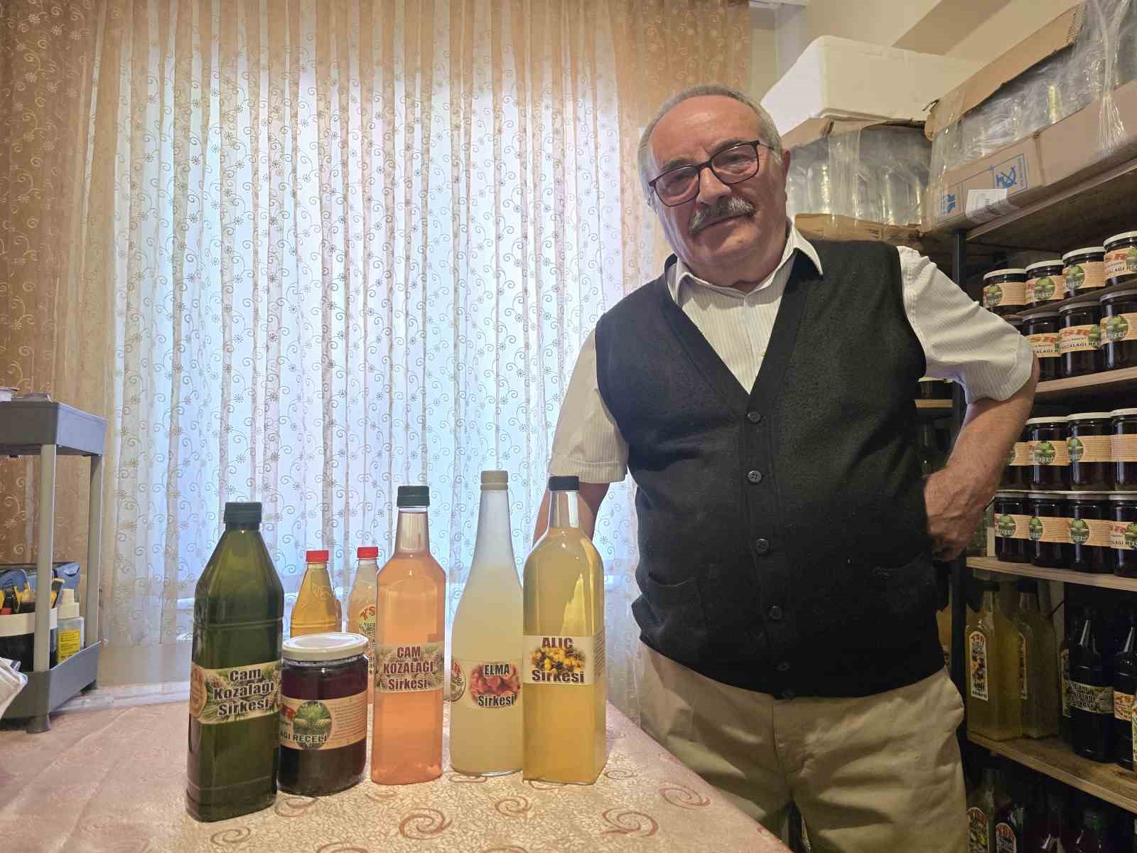 Yozgat’ta kozalağın reçeli ve sirkesinden sonra şimdi de turşusu yapıldı