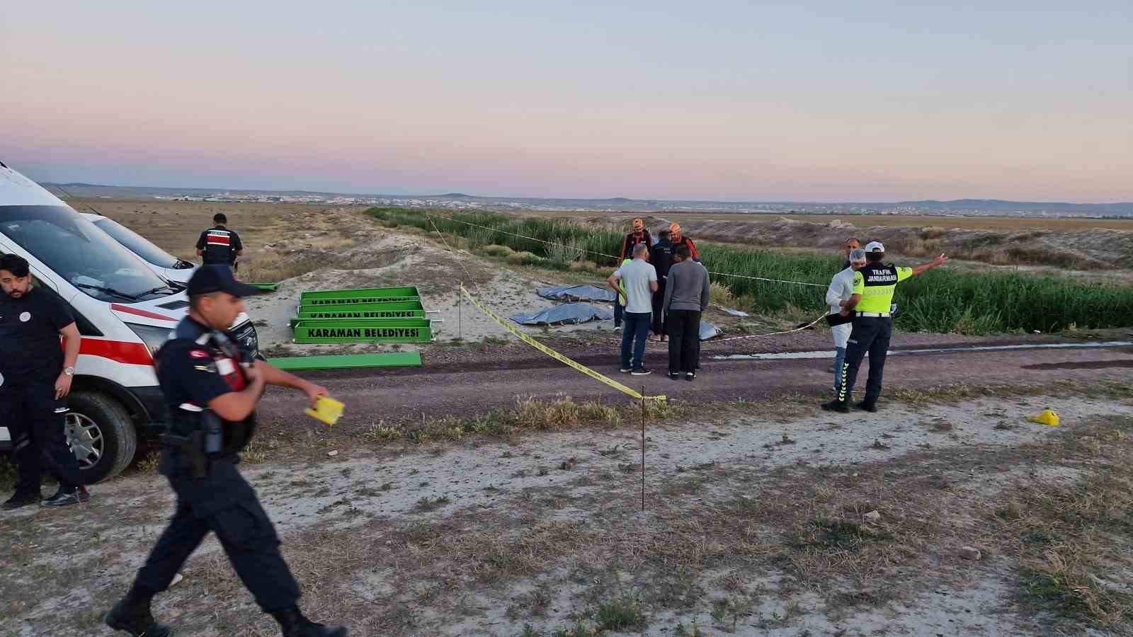 Karaman’da otomobil dereye devrildi: 3 çocuk hayatını kaybetti, 4 kişi yaralandı