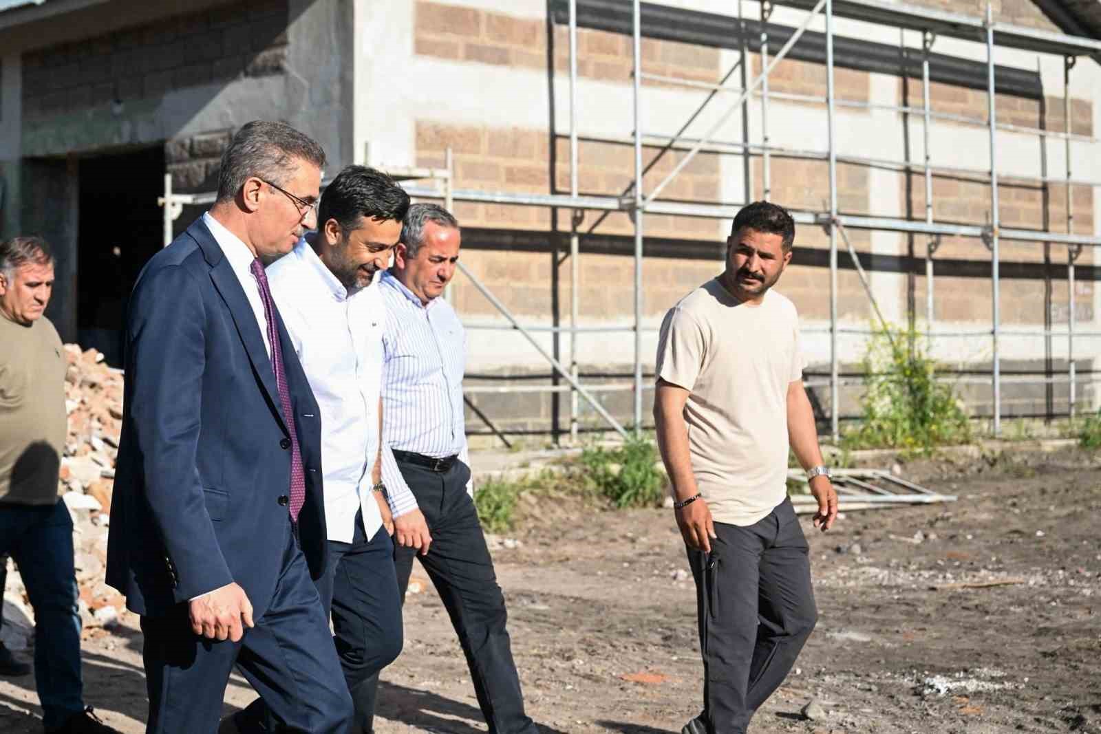 Gastronomi Lisesi inşaat çalışmalarına inceleme