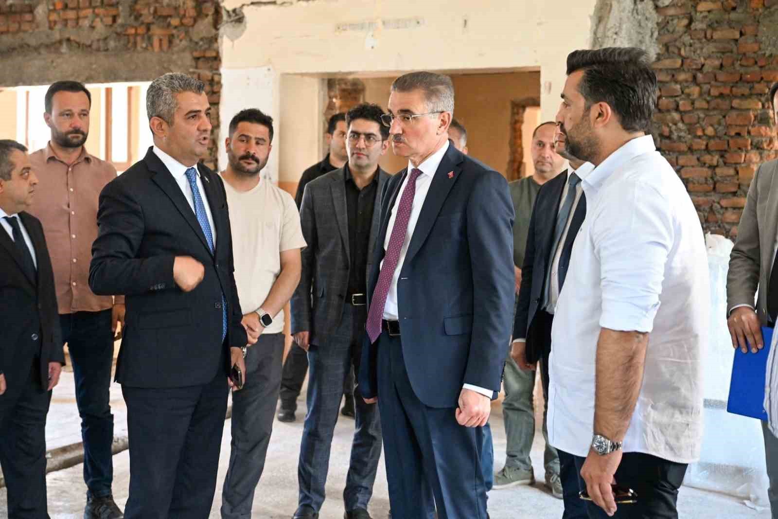 Gastronomi Lisesi inşaat çalışmalarına inceleme