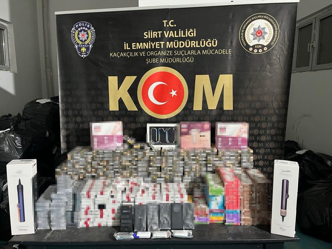 Siirt’te aranan 33 şahıs yakalandı, çok sayıda suç unsuru ele geçirildi