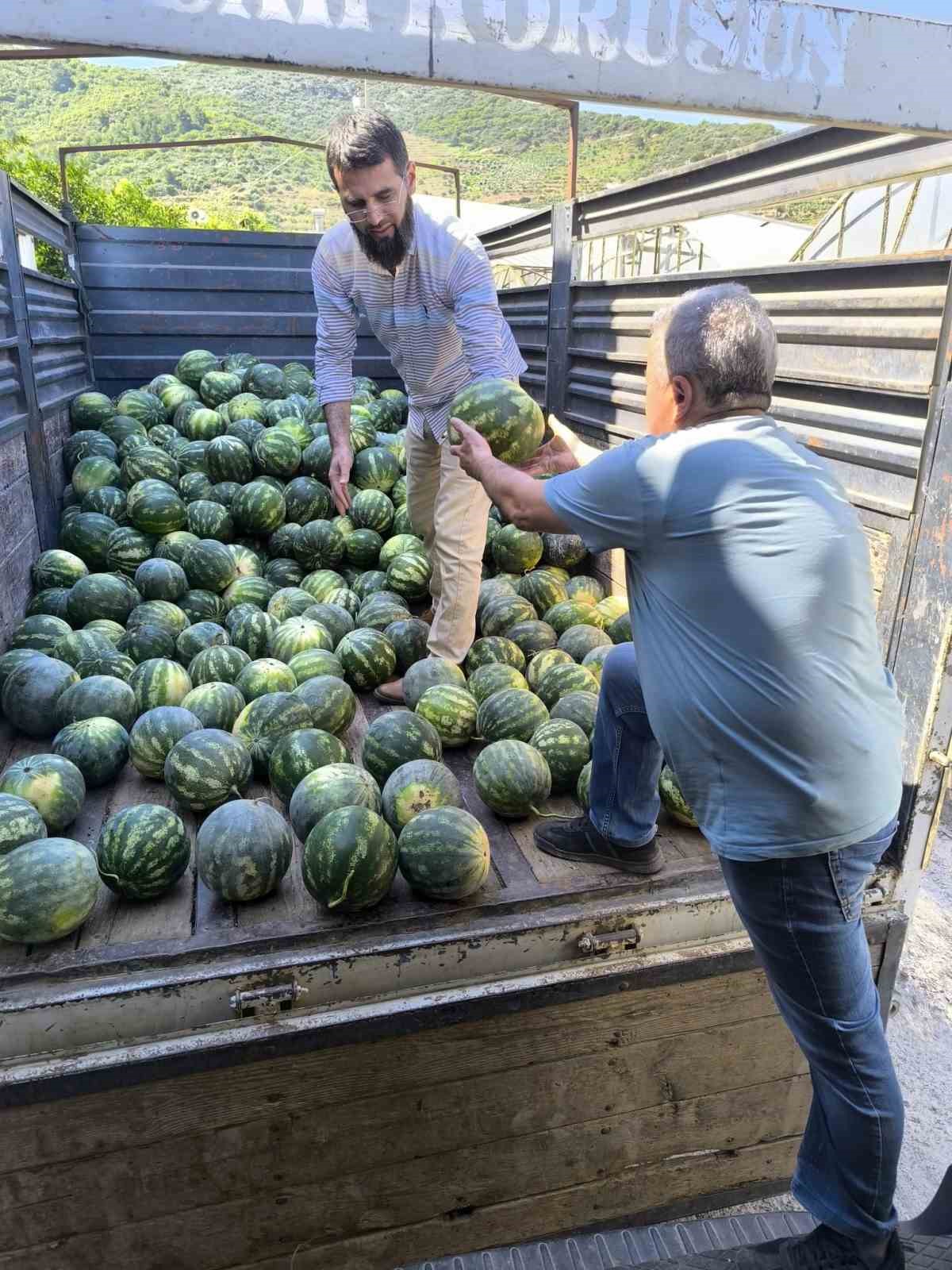Hayırsever çiftçinin tarlası bu yıl öğrencilerin için hasat edildi