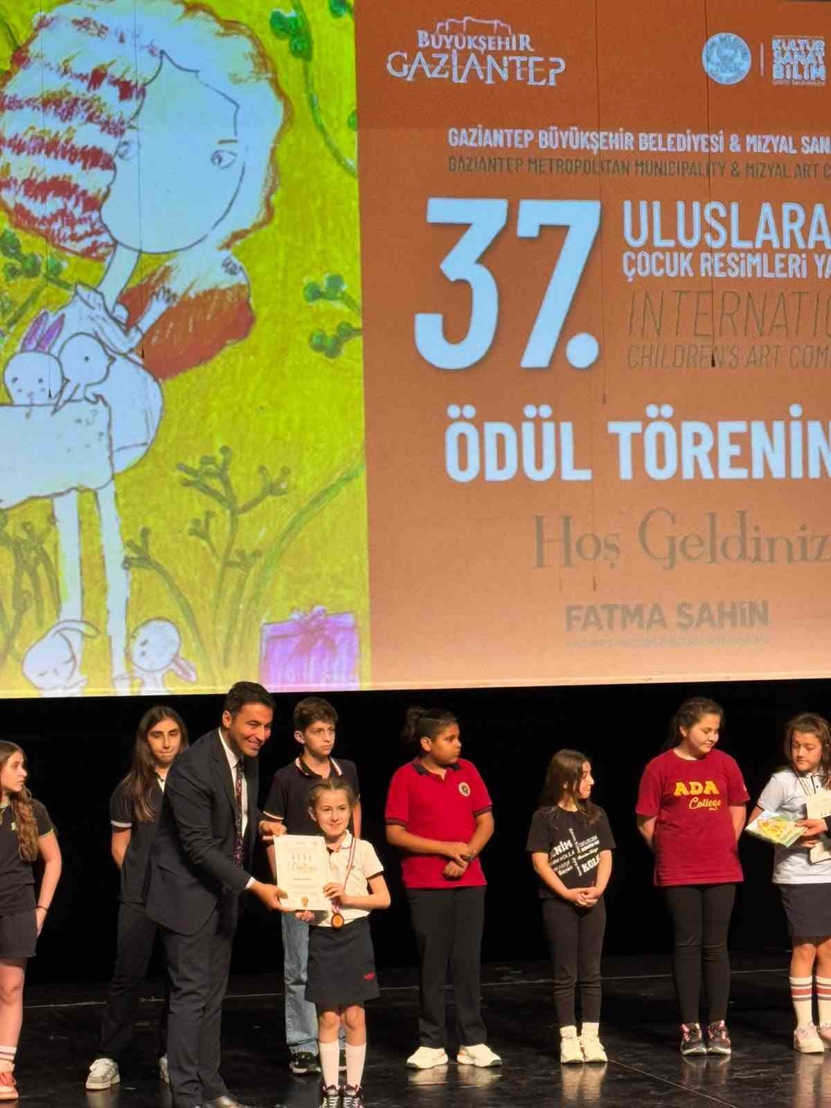 GKV Özel İlkokulu’ndan uluslararası sanat zaferi