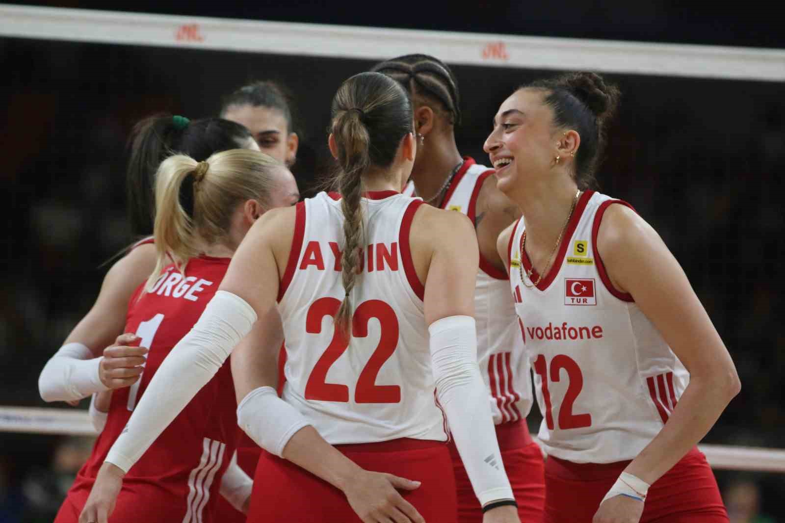 A Milli Kadın Voleybol Takımı, Belçika’yı 3-0 mağlup etti