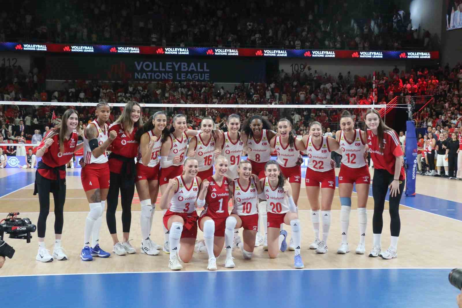 A Milli Kadın Voleybol Takımı, Belçika’yı 3-0 mağlup etti