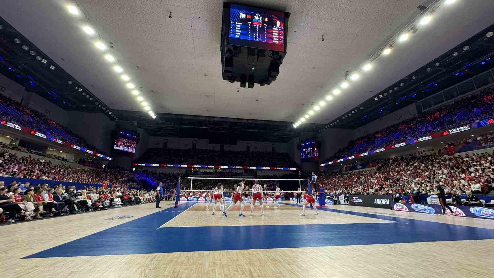 A Milli Kadın Voleybol Takımı, Belçika’yı 3-0 mağlup etti
