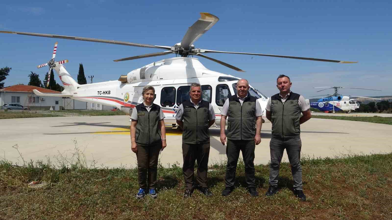 Çanakkale’de ateş savaşçıları 1 İHA, 4 Uçak, 6 Helikopter, 89 arazöz ve 1123 personel ile yangın sezonuna hazır