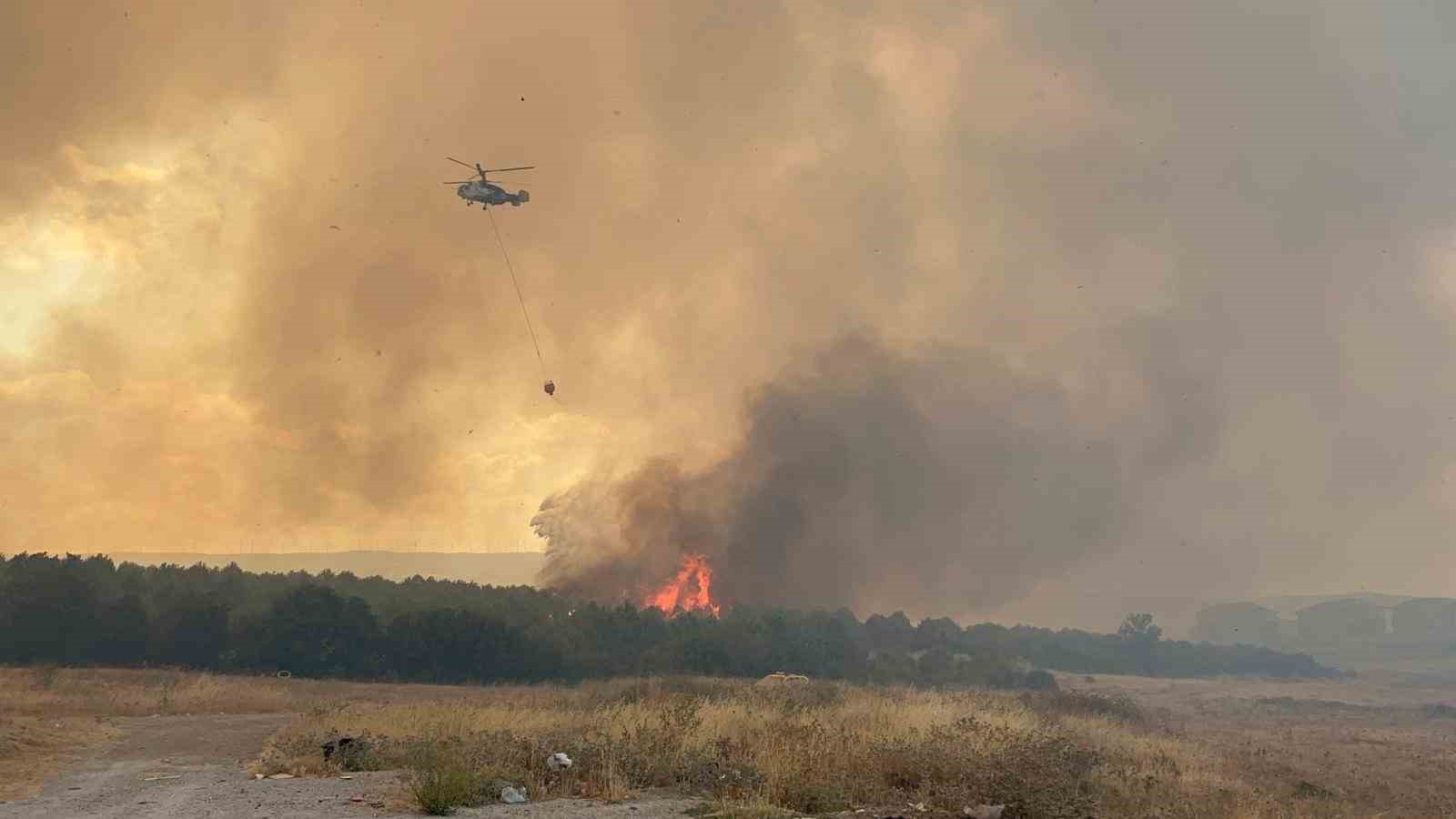 Çanakkale’de ateş savaşçıları 1 İHA, 4 Uçak, 6 Helikopter, 89 arazöz ve 1123 personel ile yangın sezonuna hazır