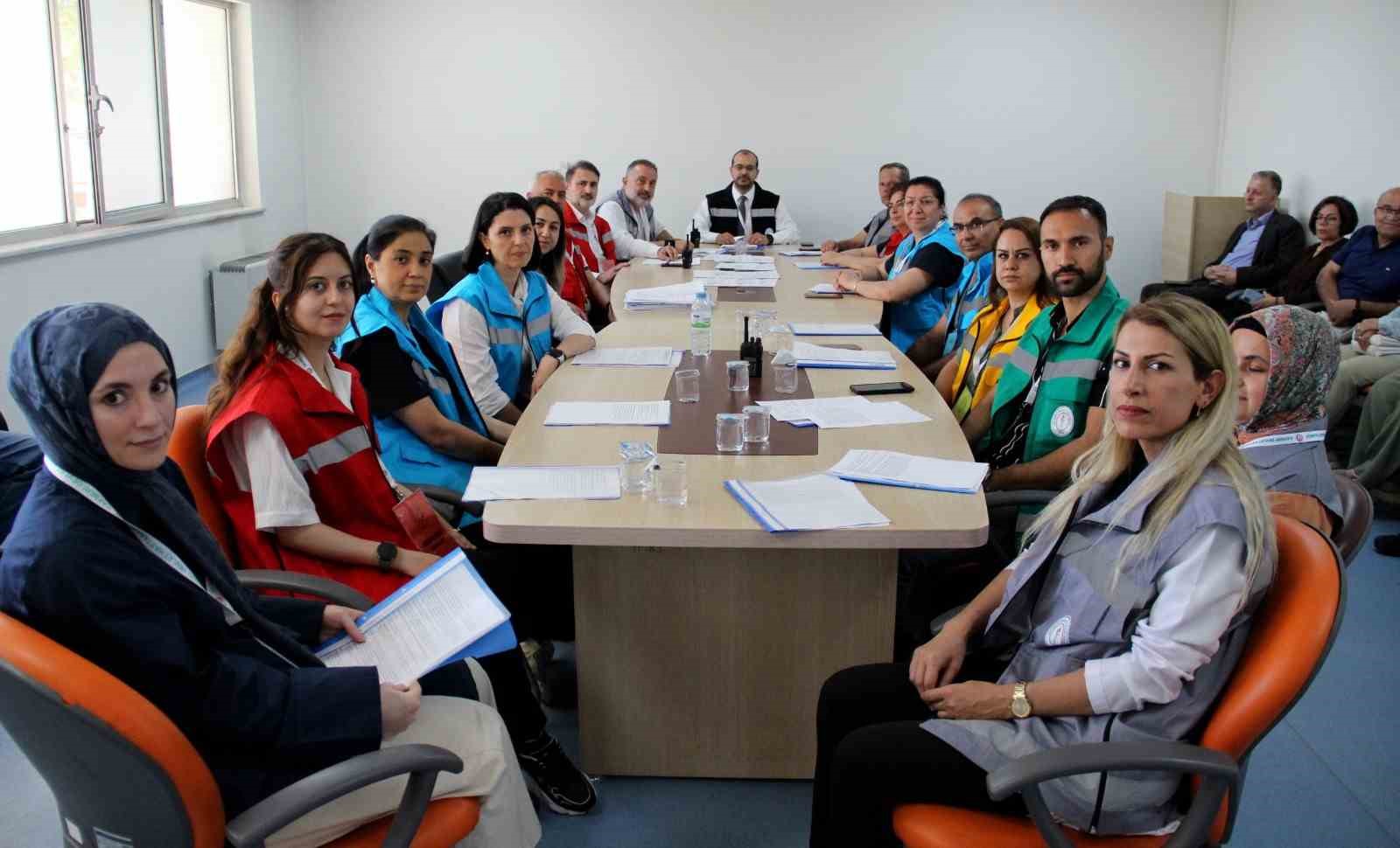 Kayseri Devlet Hastanesi’nde eş zamanlı tatbikat
