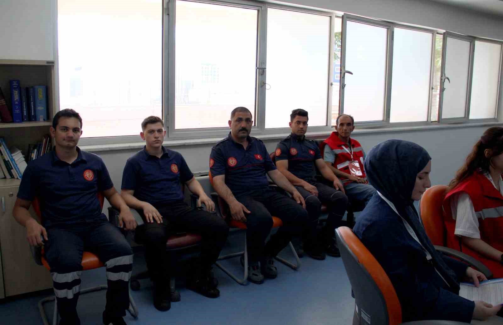 Kayseri Devlet Hastanesi’nde eş zamanlı tatbikat