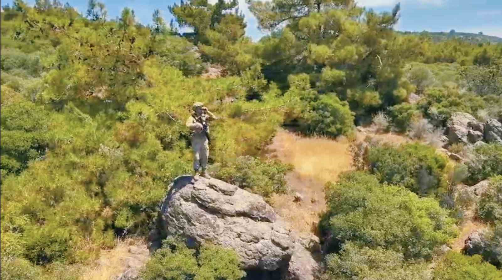 Çanakkale’de orman yangınlarına karşı jandarma ekipleri sahada