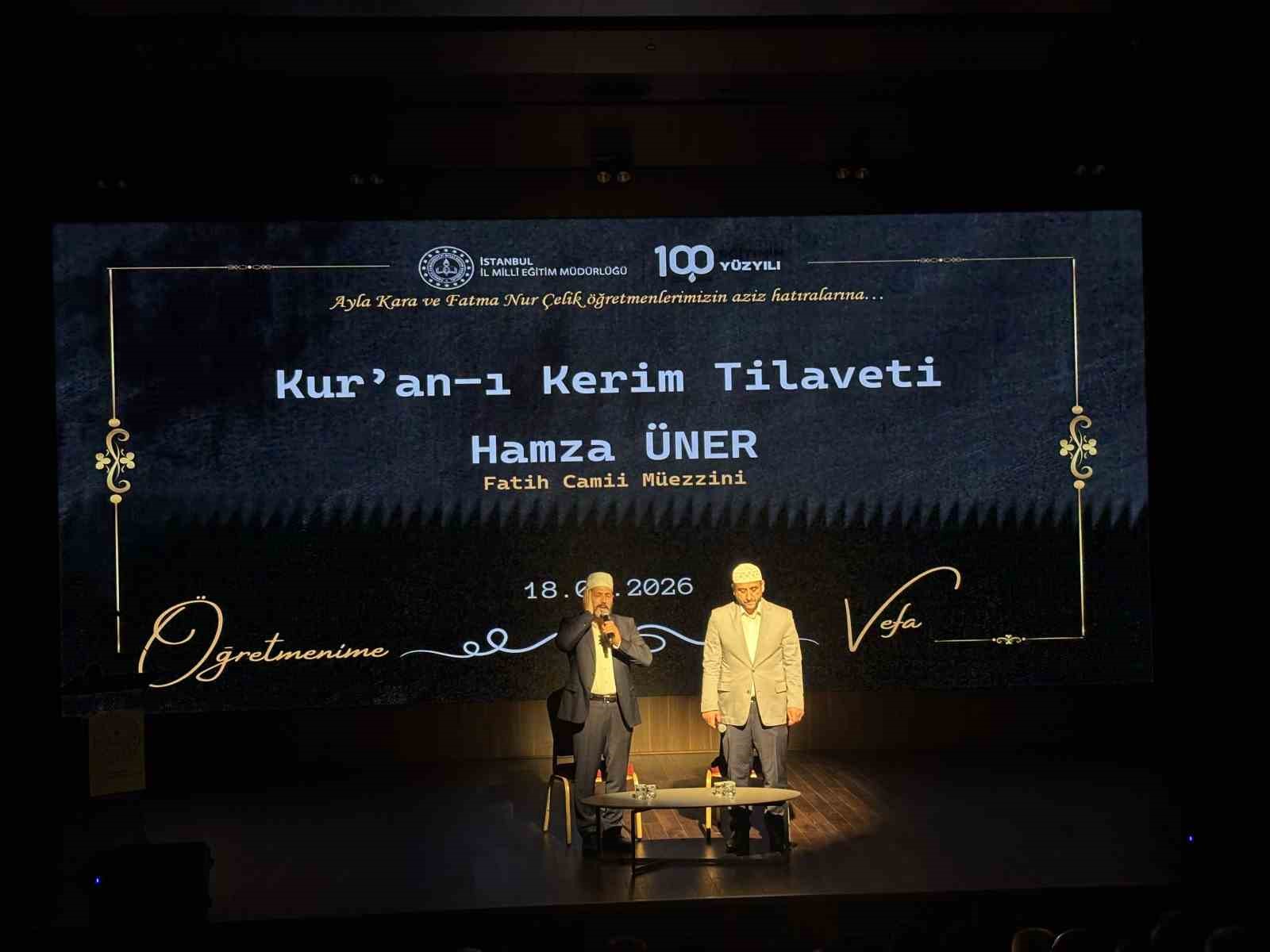 Okul saldırılarında hayatını kaybeden öğretmenler Fatih’te anıldı