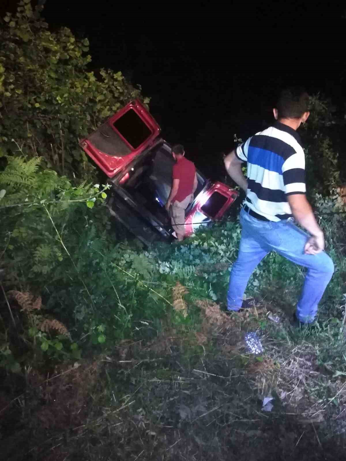 Kastamonu’da hafif ticari araç şarampole yuvarlandı: 1 yaralı