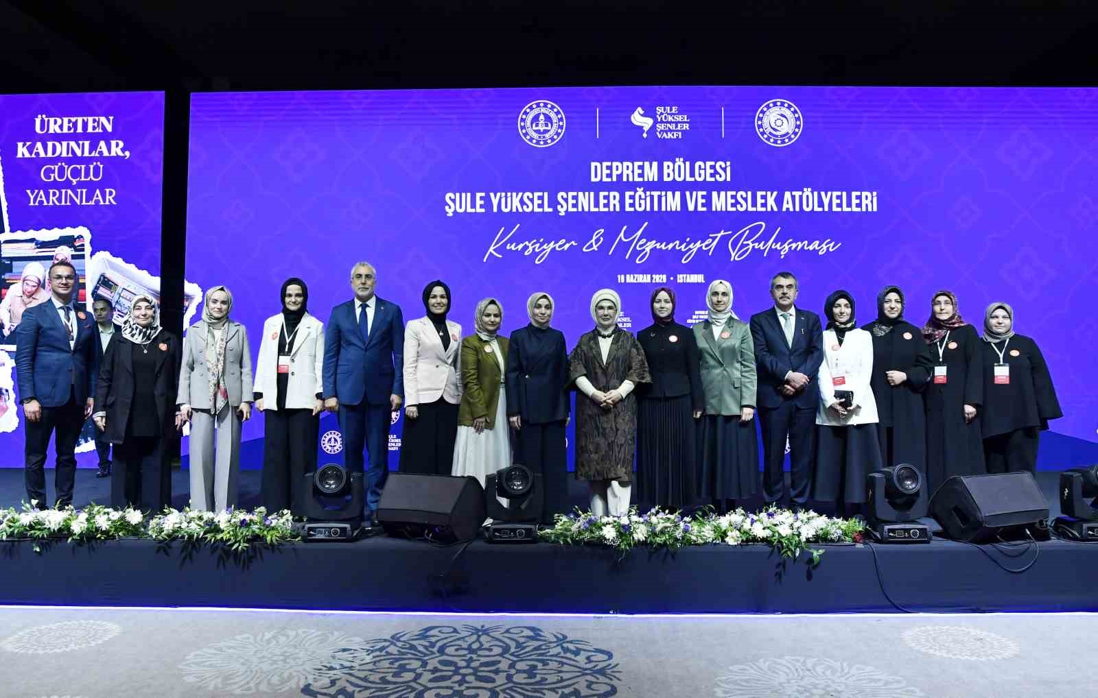 Emine Erdoğan: "Kadınların ekonomik hayata katılması, afet sonrası toparlanma döneminde büyük öneme sahiptir"