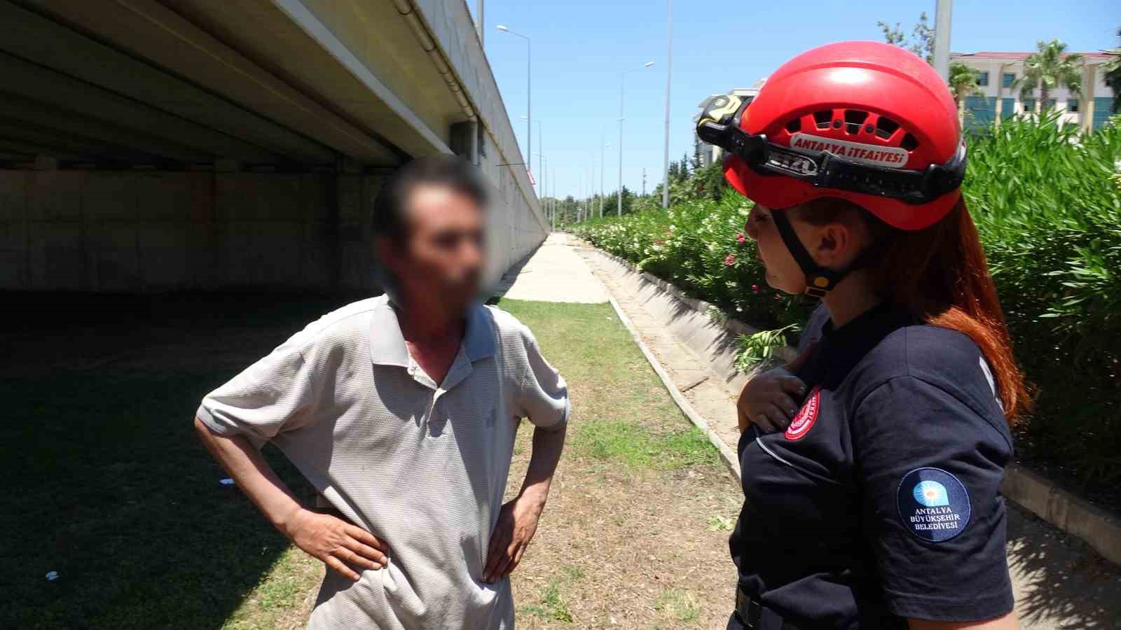 Düştü diye ihbar ettiği babası bile düşmediğine ikna edemedi