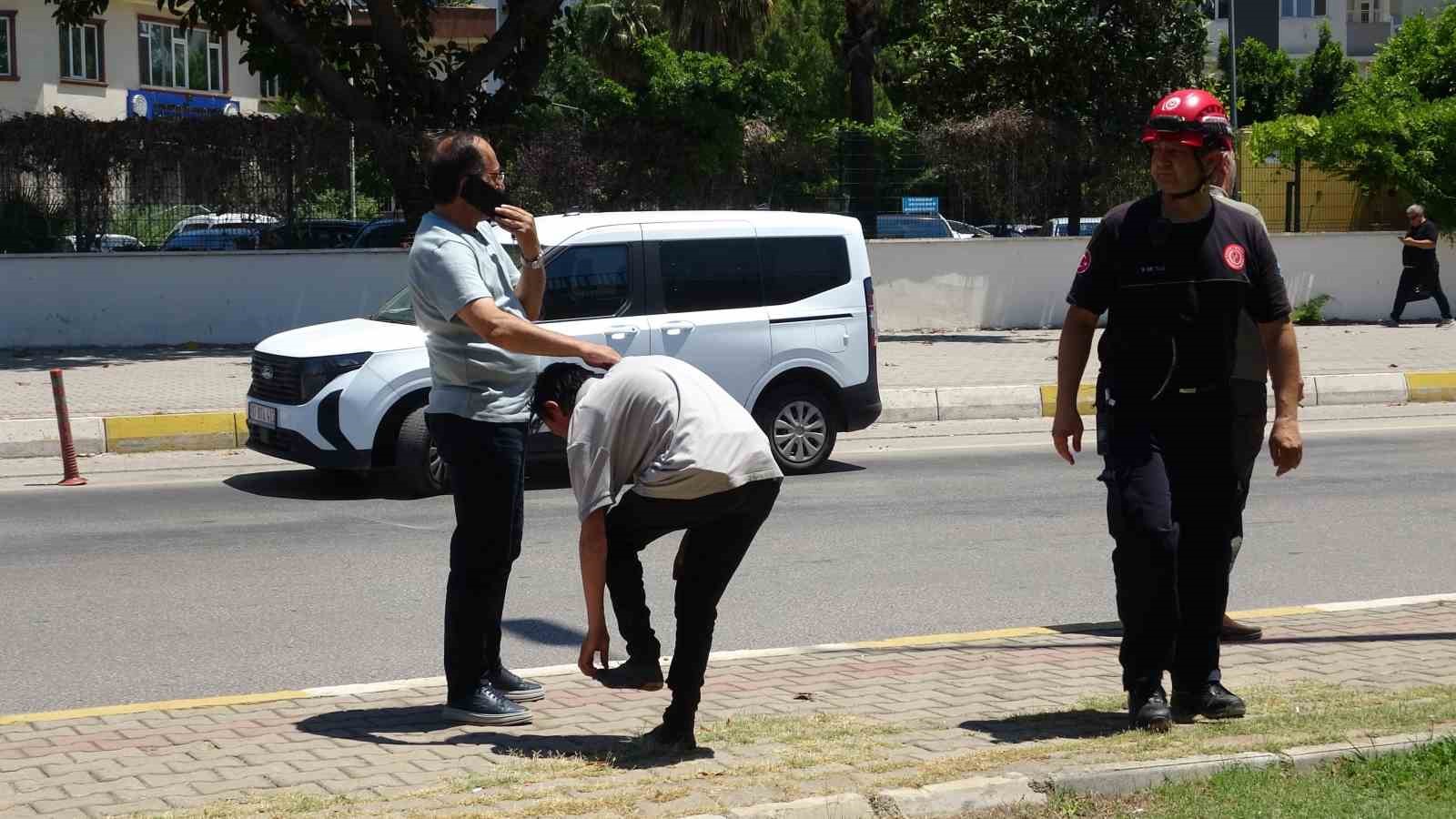 Düştü diye ihbar ettiği babası bile düşmediğine ikna edemedi
