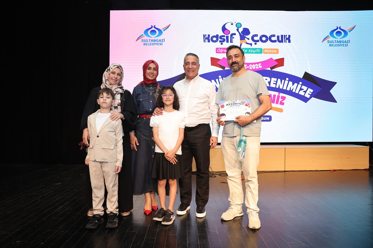 ‘Kaşif Çocuklar’ projesinde minikler için mezuniyet töreni düzenlendi