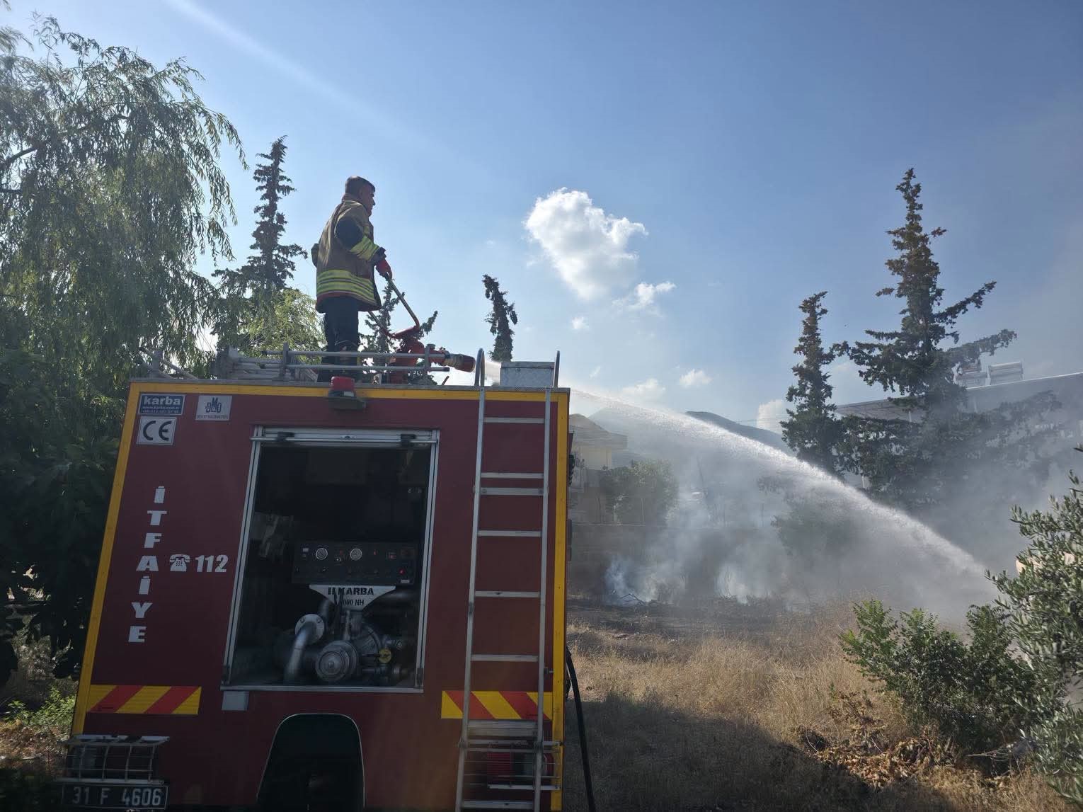 Hassa’da bahçe yangını