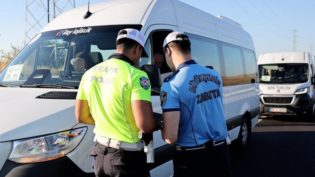 Emniyet ve zabıta güvenli ulaşım için sahada
