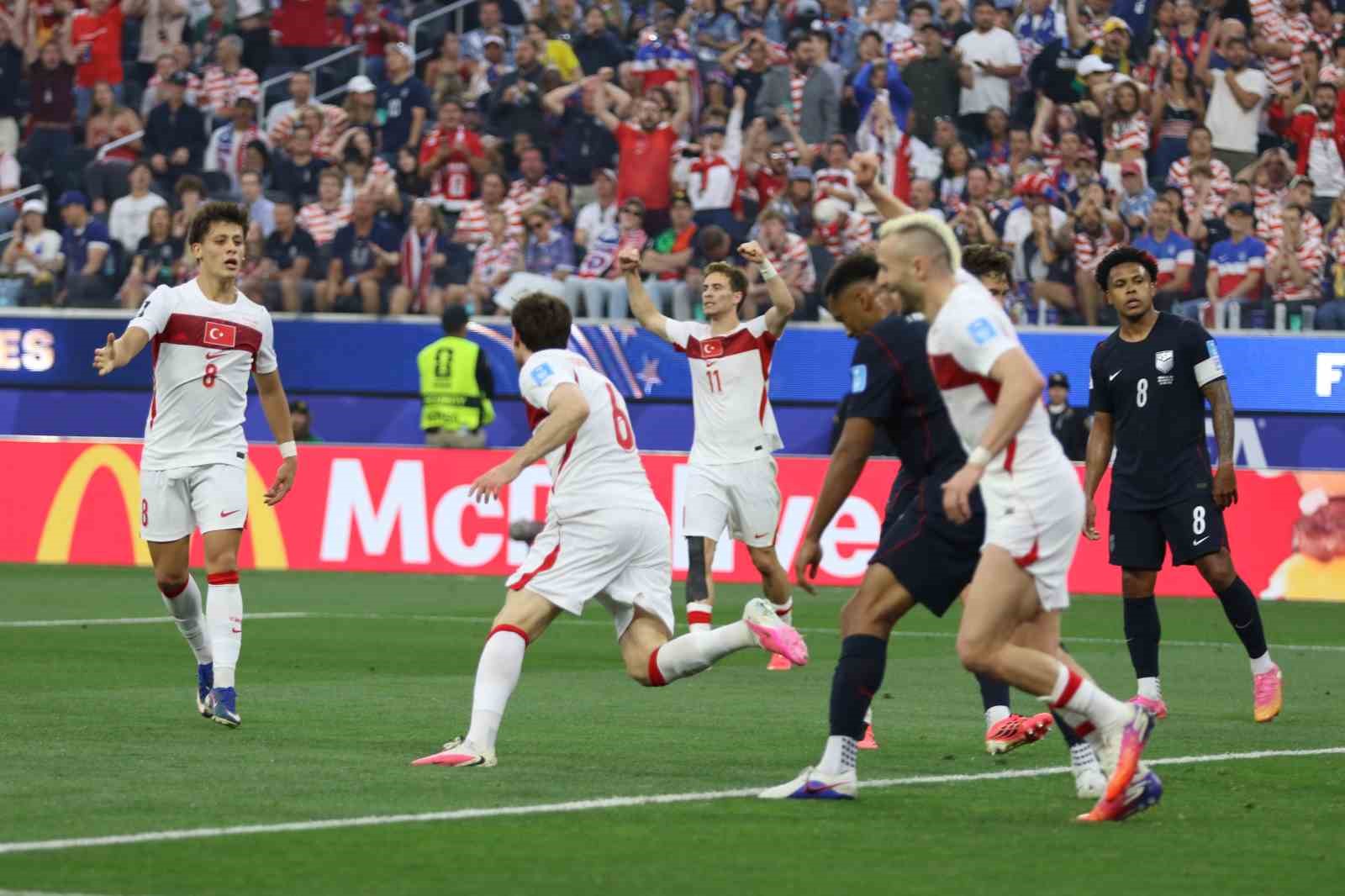 2026 FIFA Dünya Kupası: Türkiye: 2 - ABD: 1 (İlk yarı)