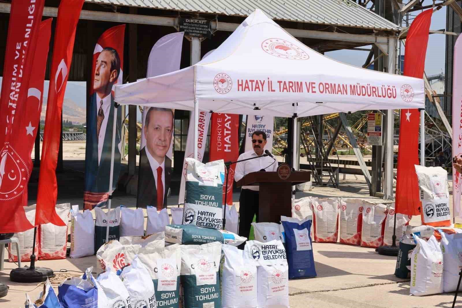 Kırıkhan’da 30 milyon liralık tohum desteği üreticilere ulaştırıldı
