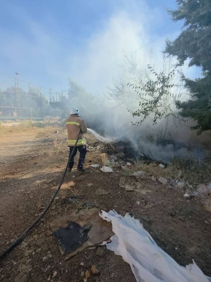 Hassa’da bahçe yangını