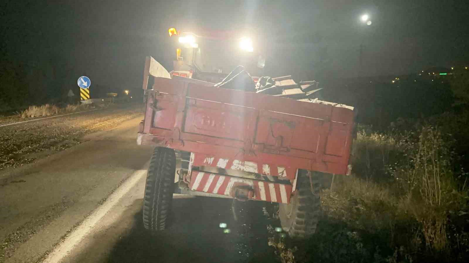 Römorka çarpan otomobil takla attı: 1 yaralı
