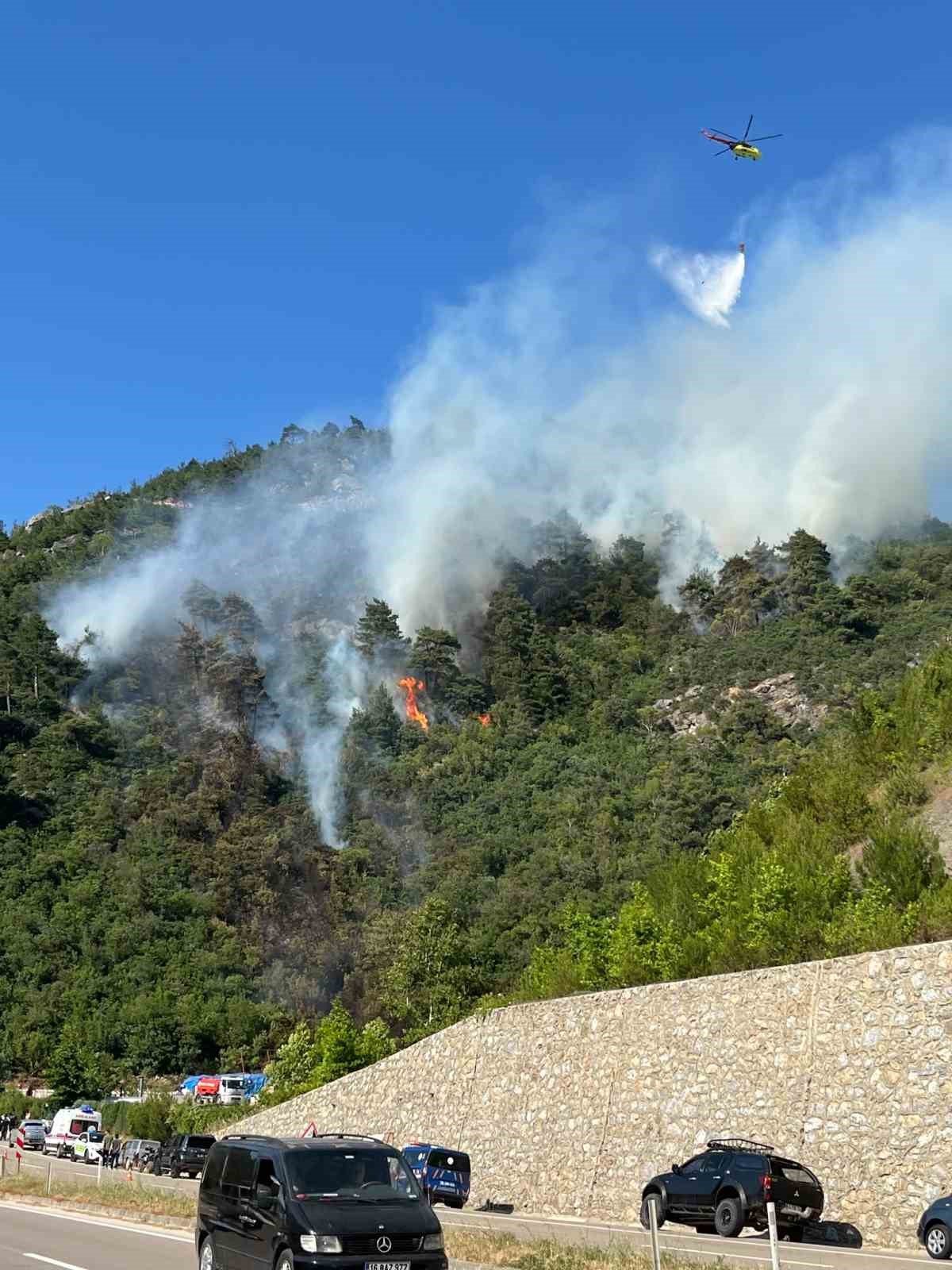 Bursa’da ormana sıçrayan yangın kontrol altına alındı