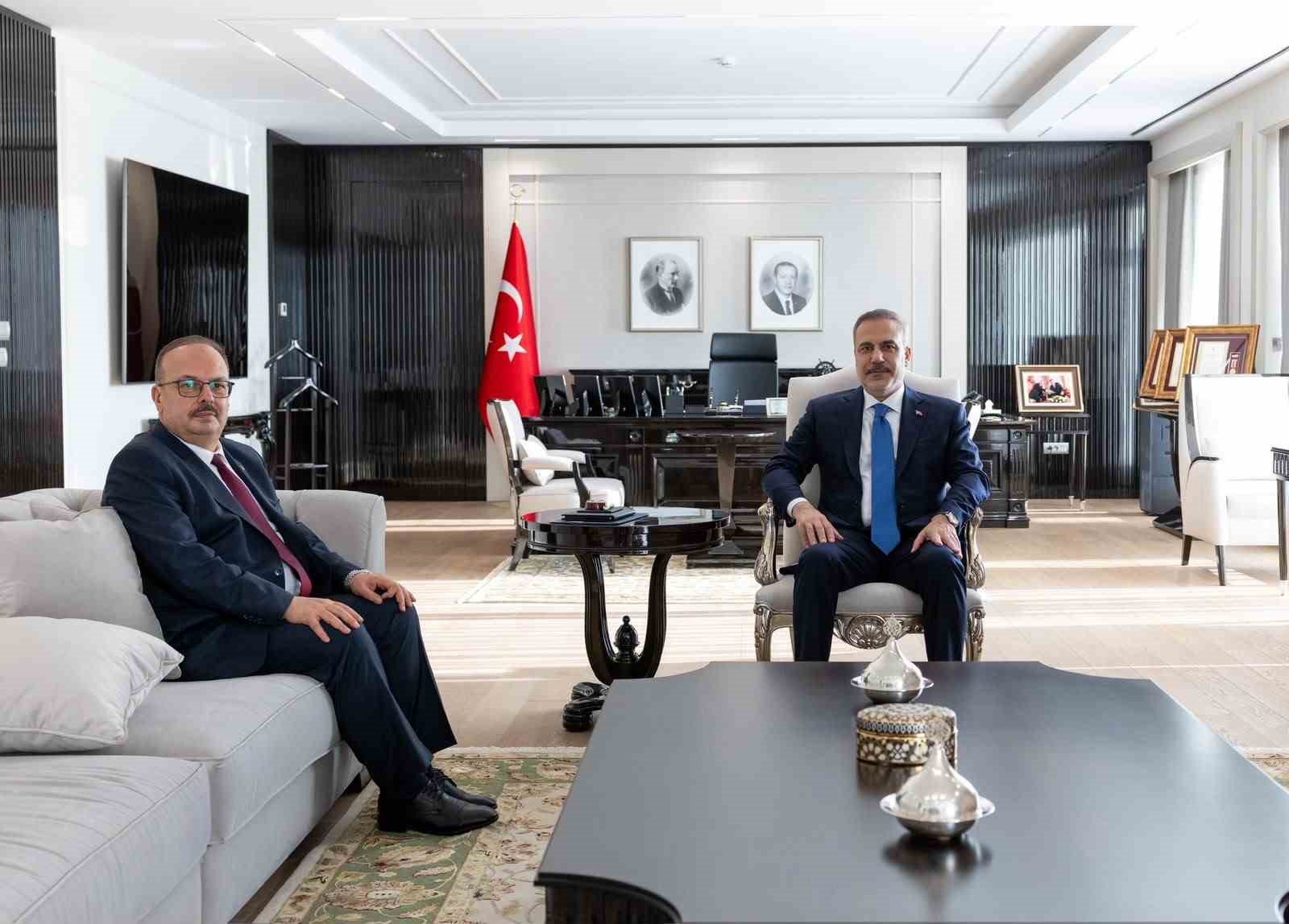 Bakan Fidan, Ankara Valisi Canbolat’ı kabul etti