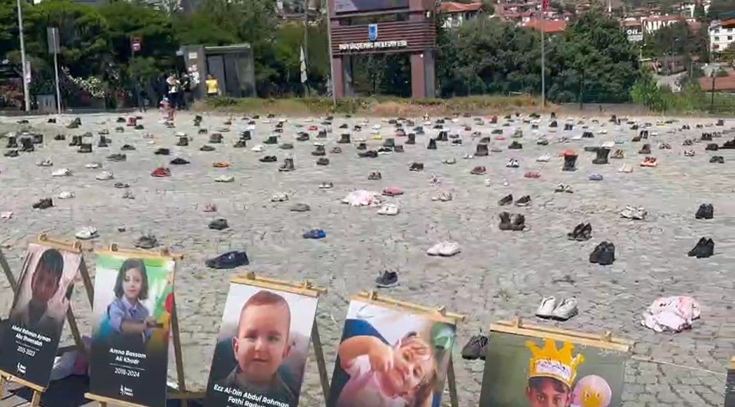Çamlıdere’de Gazze için yardım sergisi düzenlendi