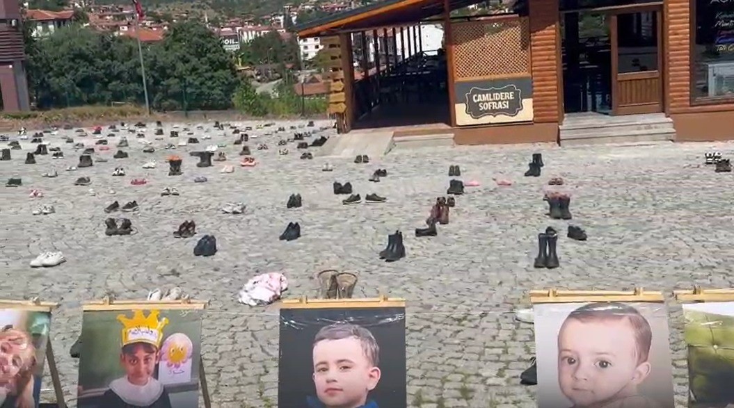 Çamlıdere’de Gazze için yardım sergisi düzenlendi