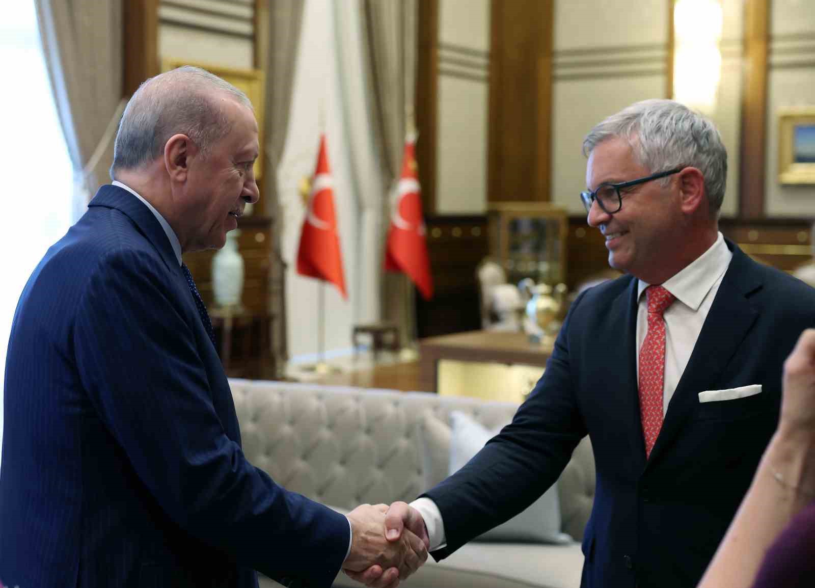 Cumhurbaşkanı Erdoğan, AB temsilcilerini kabul etti