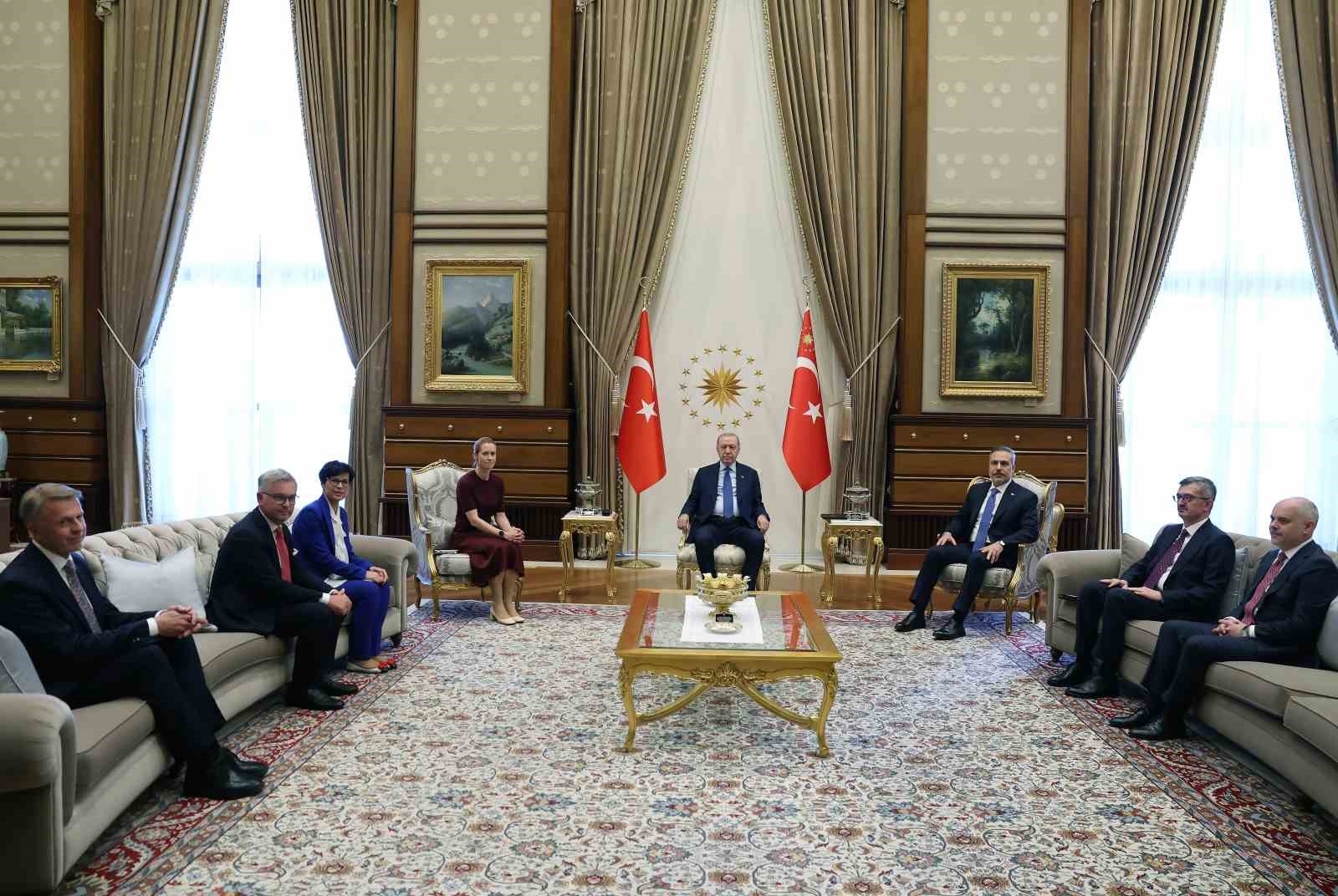 Cumhurbaşkanı Erdoğan, AB temsilcilerini kabul etti