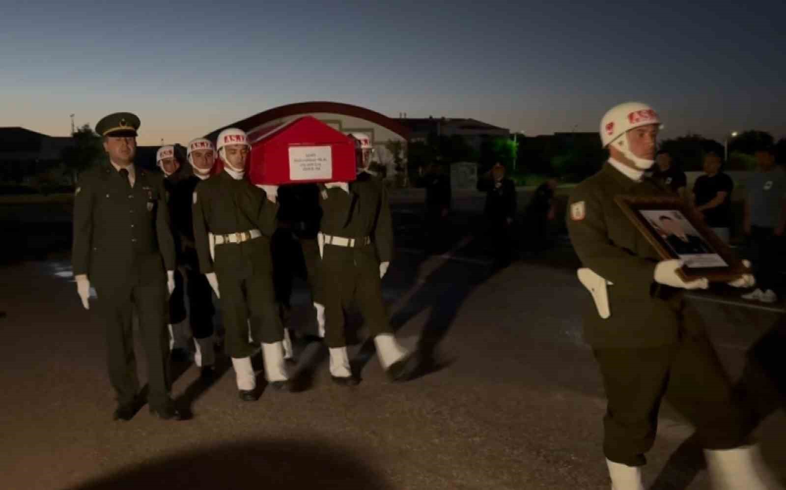 Şehit Hilal’in cenazesi helikopterle Aksaray’a getirildi