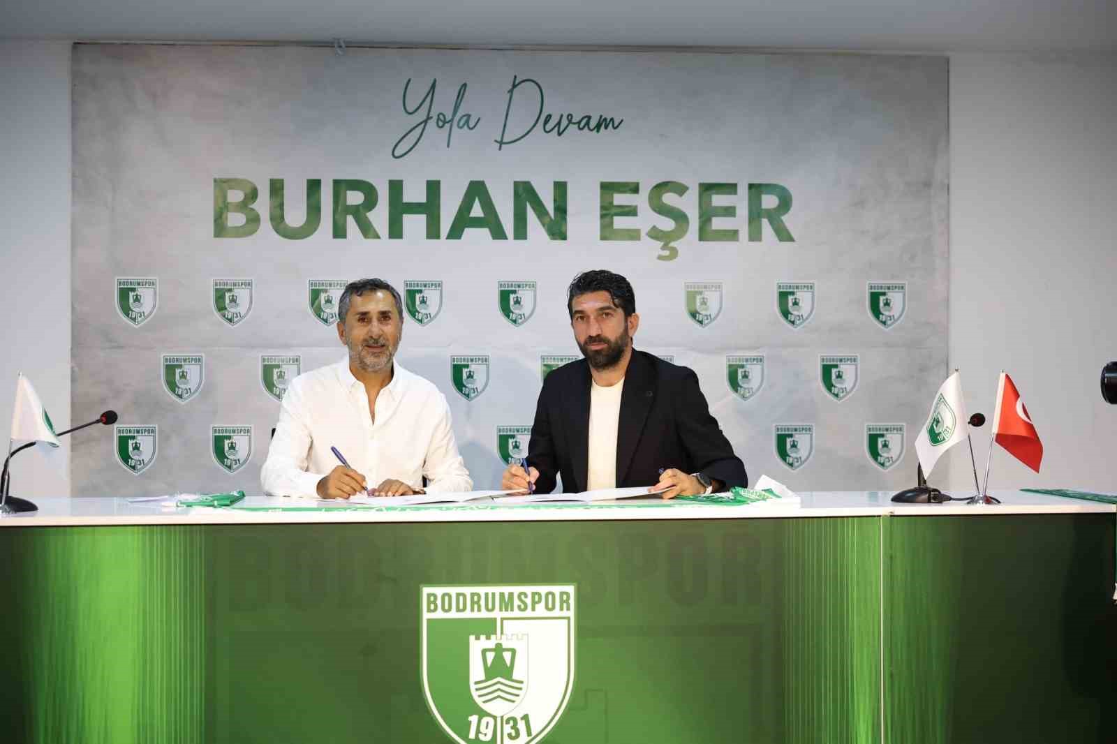 Bodrum FK, Burhan Eşer ile yola devam kararı aldı