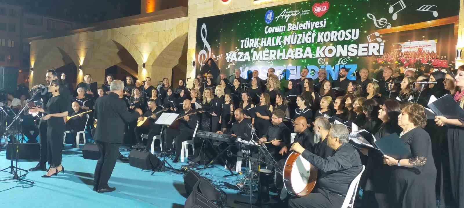 Çorum’da "yaza merhaba" konseri yoğun ilgi gördü