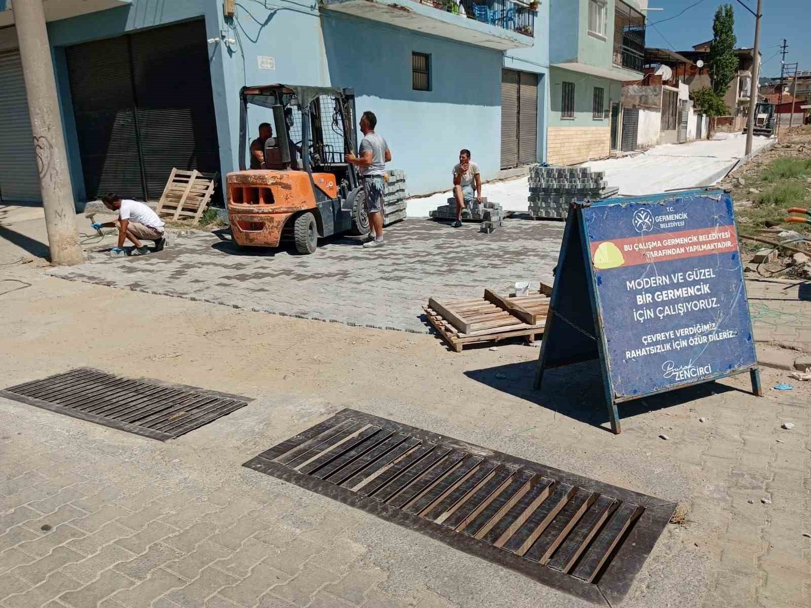 Germencik’te üstyapı çalışmaları başladı
