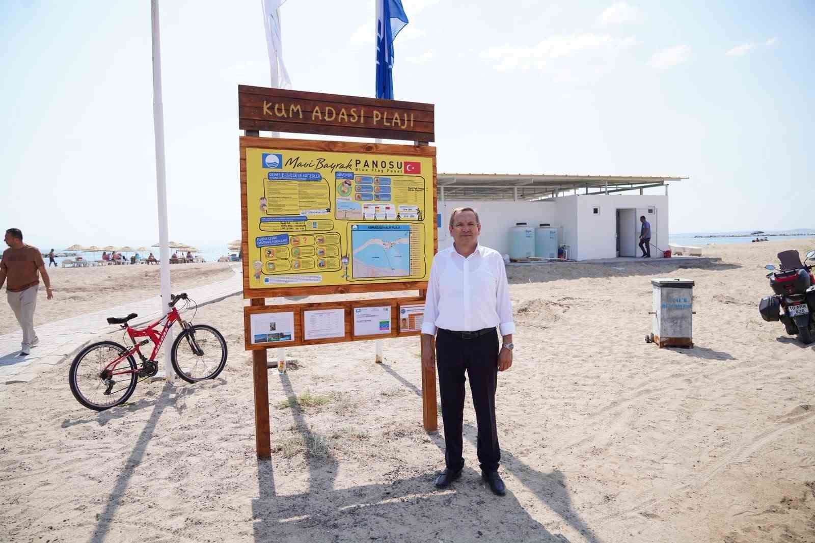 Ayvalık’ta Yeni Kum Adası Plajı hizmete açıldı