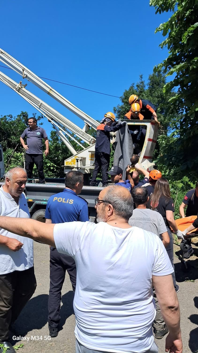 Rize’de ıhlamur toplarken elektrik akımına kapılan vatandaş hayatını kaybetti
