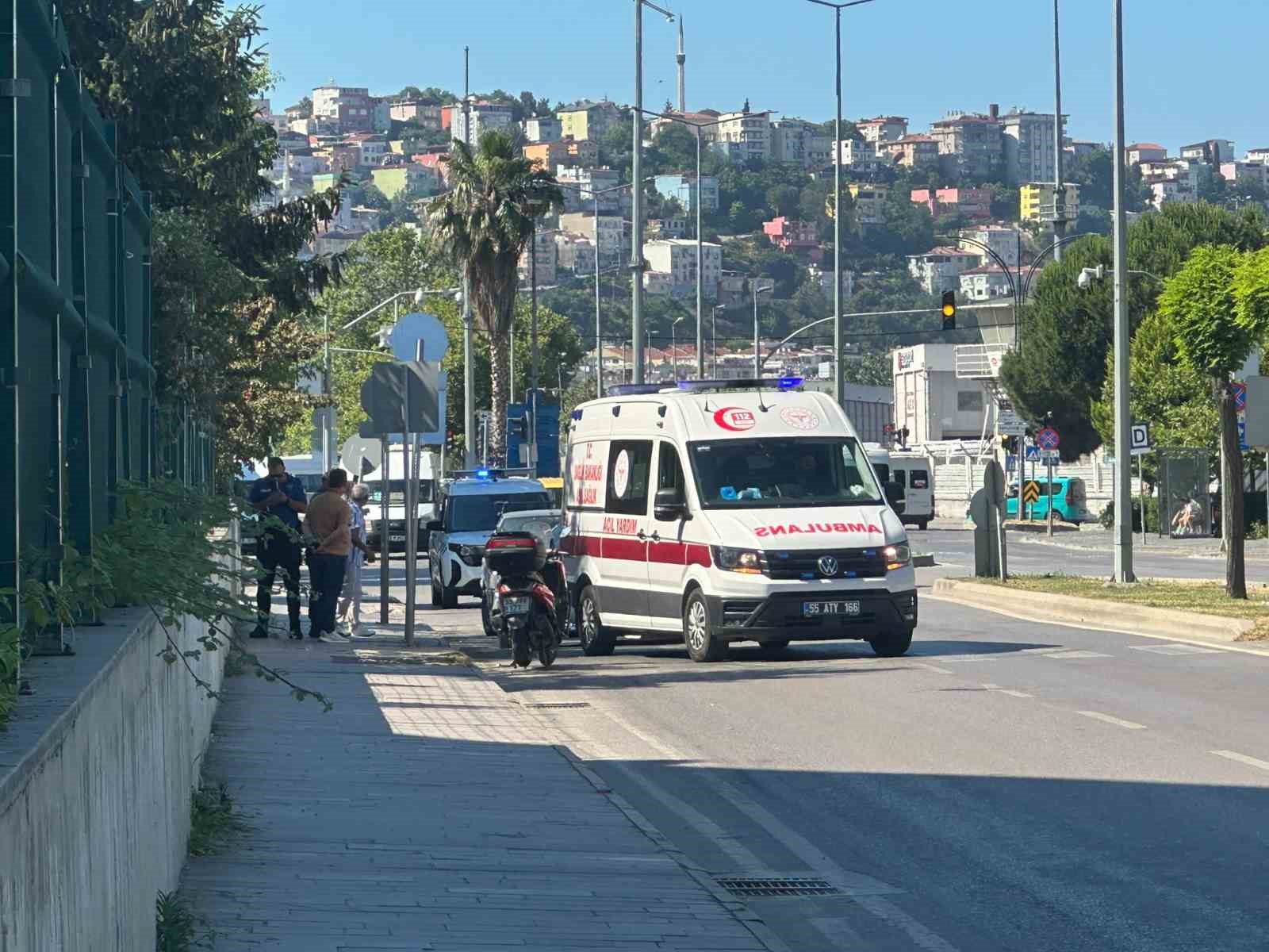 Samsun’da motosiklet kazası: 1 yaralı
