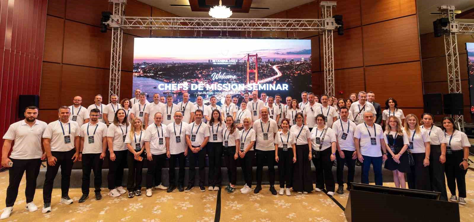 İstanbul 2027 Avrupa Oyunları Kafile Başkanları Toplantısı İstanbul’da düzenlendi