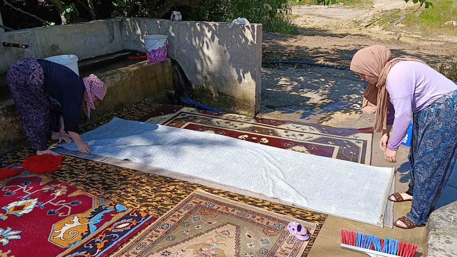 Yozgat’ta geleneksel halı yıkama mesaisi başladı
