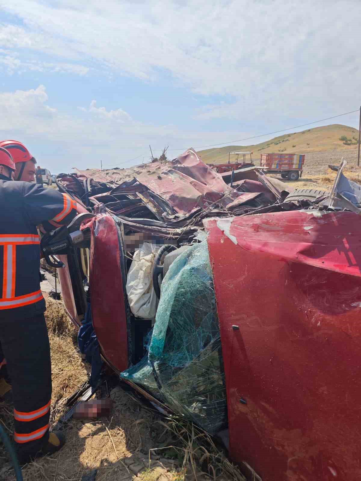 Çankırı’daki feci kazada ölenlerin cenazeleri morga kaldırıldı