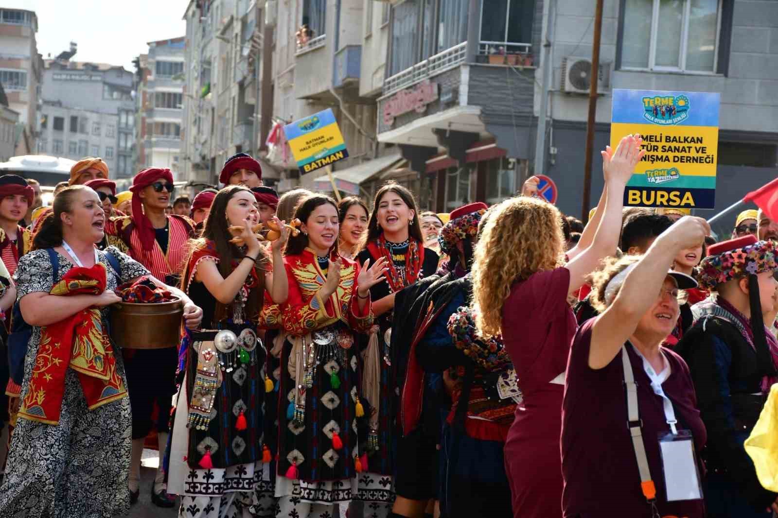 Terme’de halk oyunları şenliği başladı