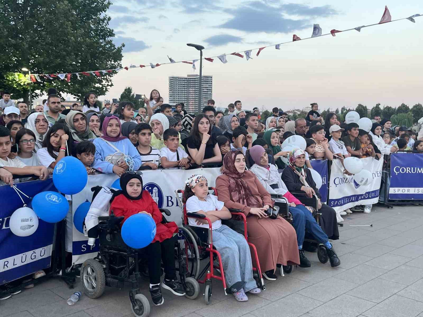 Çorum’da yaz okulları şenliğinden çocuklar doyasıya eğlendi