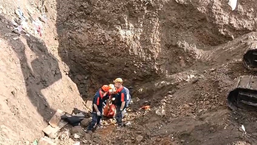 Eskişehir’deki define faciasında AFAD’ın zorlu operasyonu kamerada