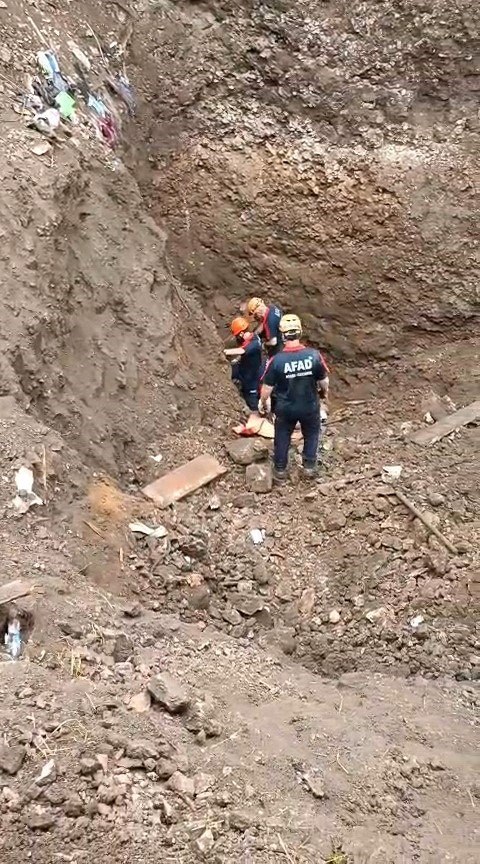 Eskişehir’deki define faciasında AFAD’ın zorlu operasyonu kamerada