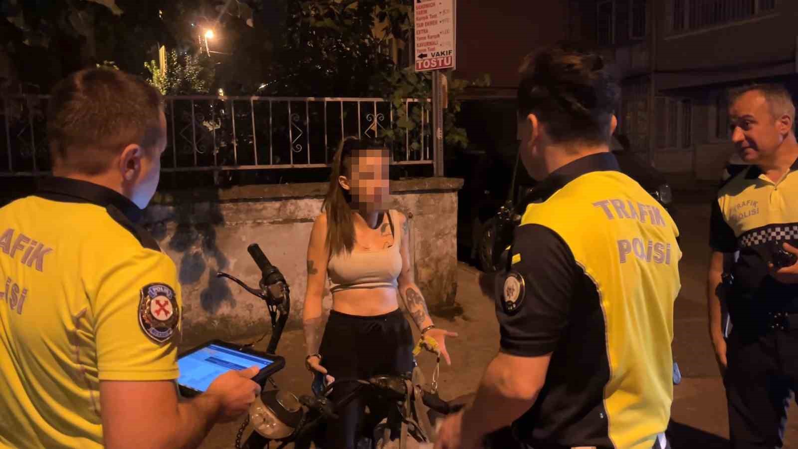 Elektrikli bisiklet sürücüsü alkollü çıktı, "Eve gidiyordum" dedi