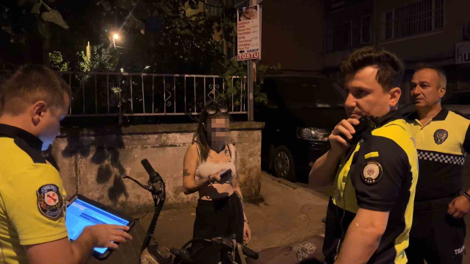Elektrikli bisiklet sürücüsü alkollü çıktı, "Eve gidiyordum" dedi