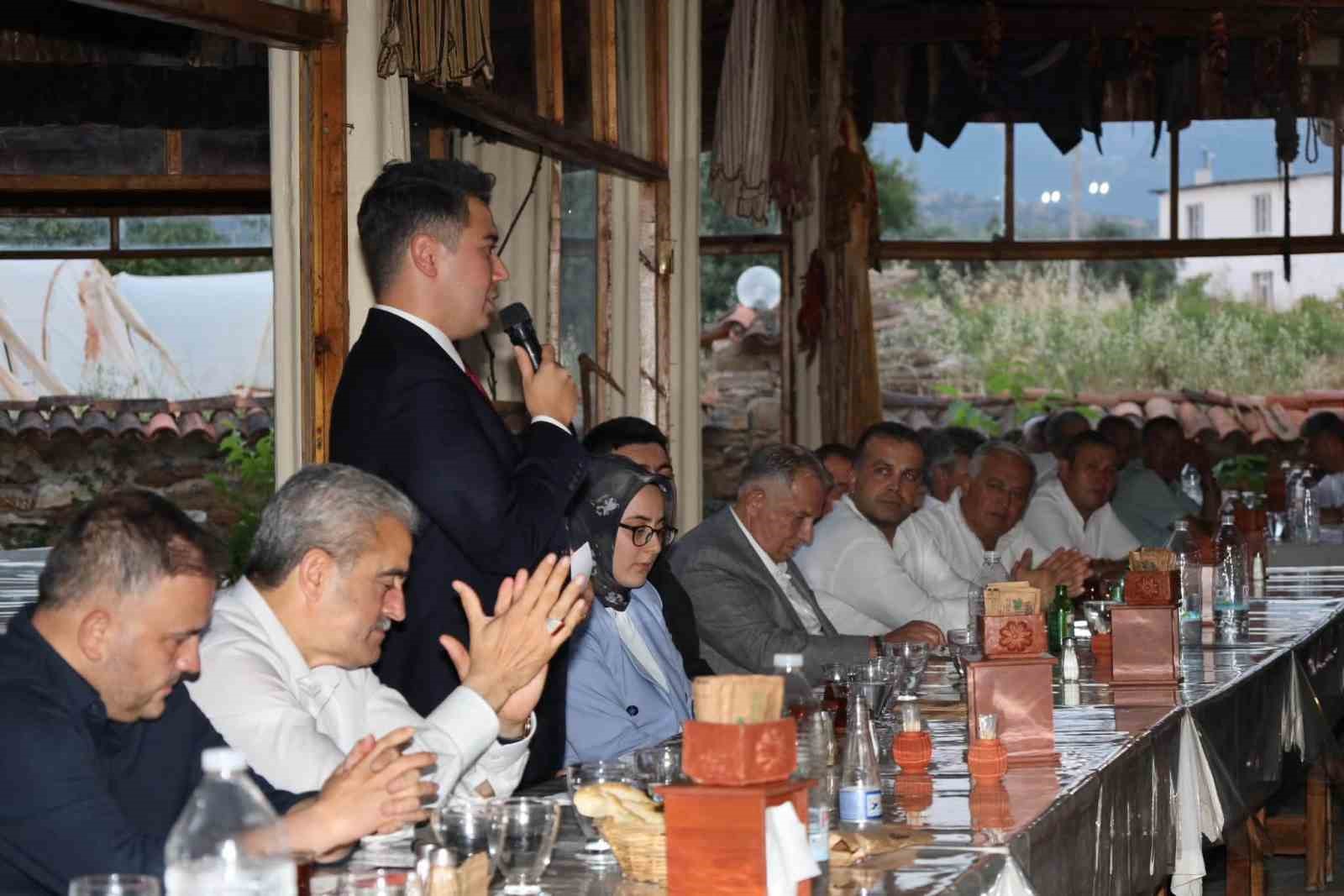 Karacasu Kaymakamı Mehmet Gündoğdu’ya veda yemeği